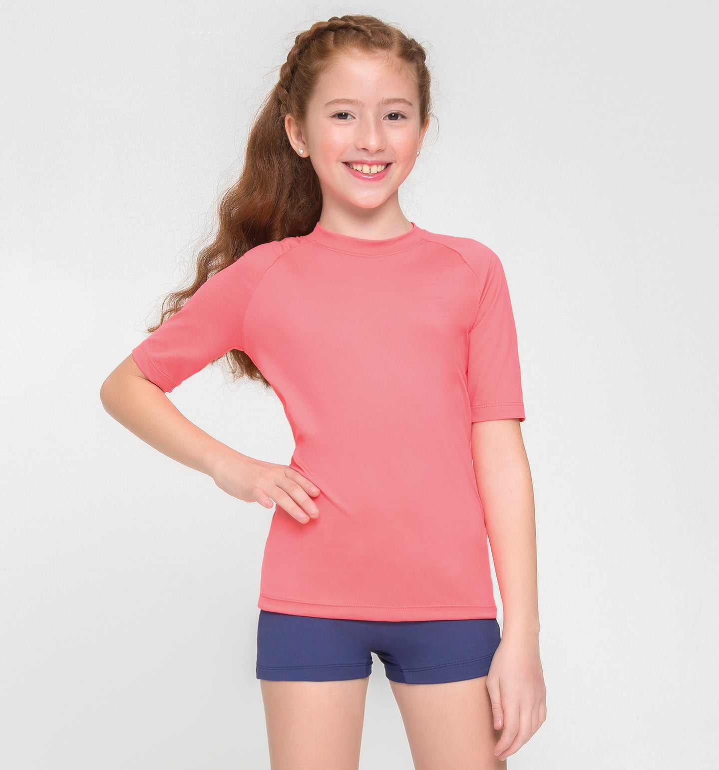 Camiseta Niños FPU50+ Uvpro Manga Corta Coral Uv