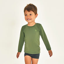 Cargar imagen en el visor de la galería, Longsleeve Baby Verde Militar UPF50+
